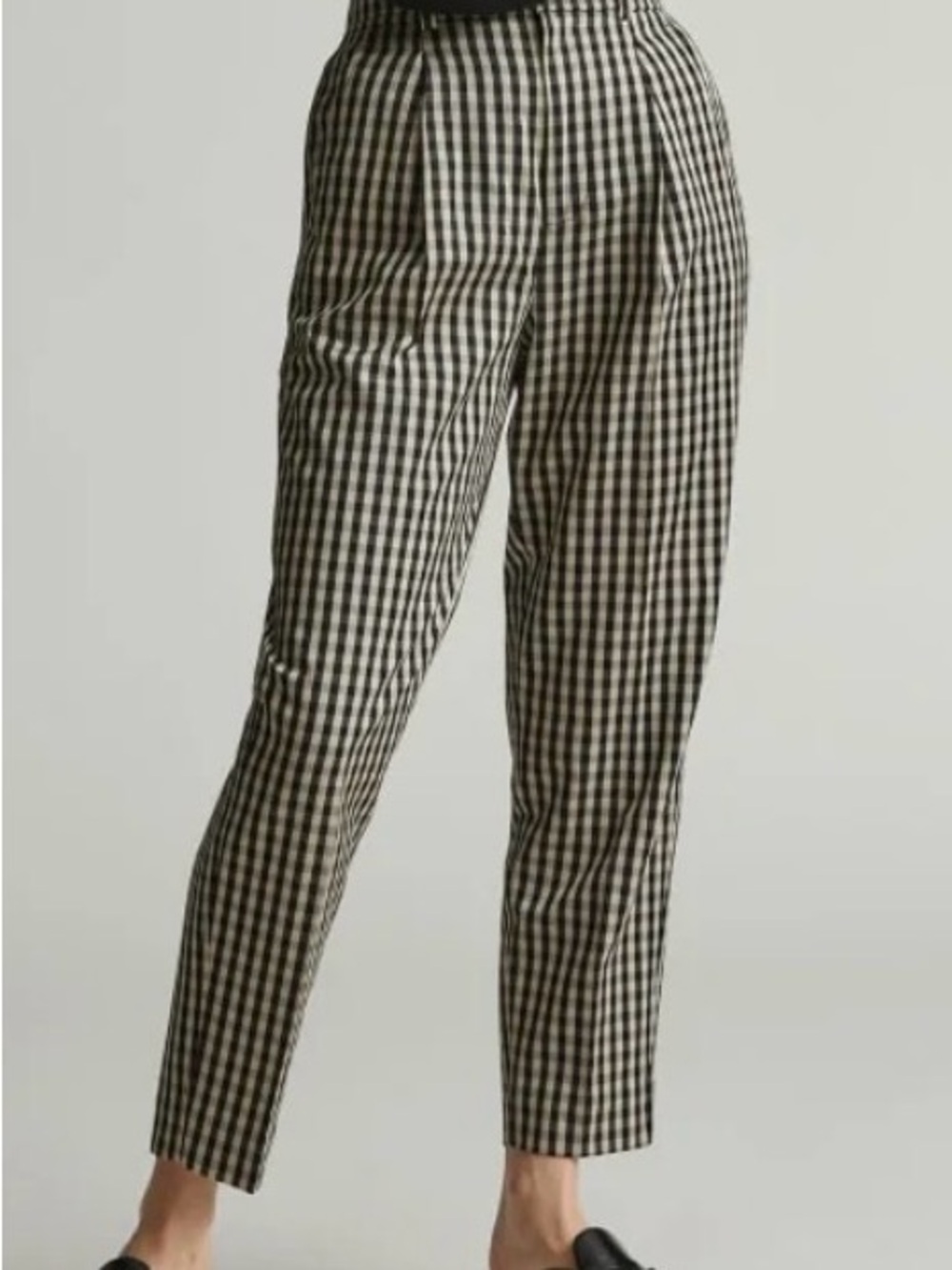 Everlane The Way High Tapered Pant Gingham Size 00
